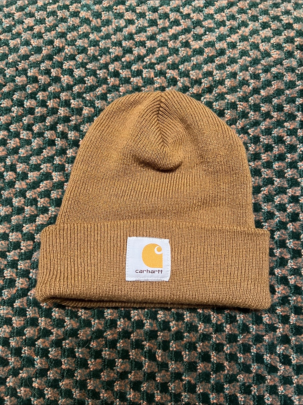 Carhartt Ribbed Cuffed Beanie - Caramel Brown